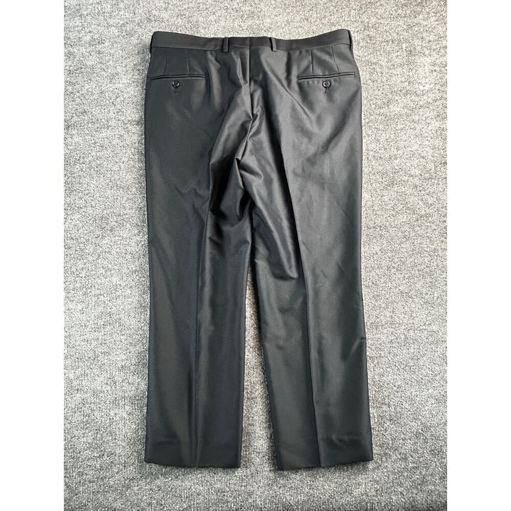 Sonneti Uomo 44R 2 Pc Suit Black Super 150's MicroTech 38x30 Hand Tailored - Picture 7 of 16